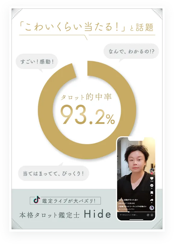 「こわいくらい当たる」と話題！的中率93.2%！